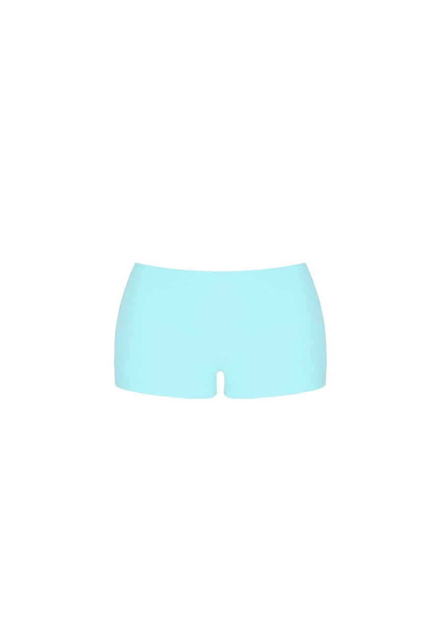 Tops & Bottoms Poster Girl | Matching Boy Shorts Soft Turquoise