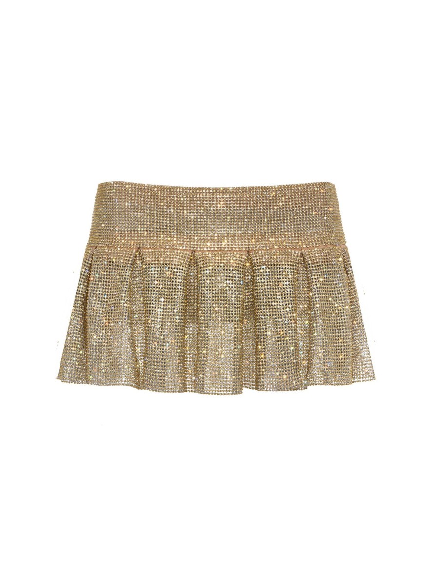 Chainmail Poster Girl | Penny Pleated Micro Skirt Lemon Haze