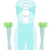 Jumpsuits & Rompers Poster Girl | Jetta Jumpsuit X Gwenevere Gloves Set Soft Turquoise