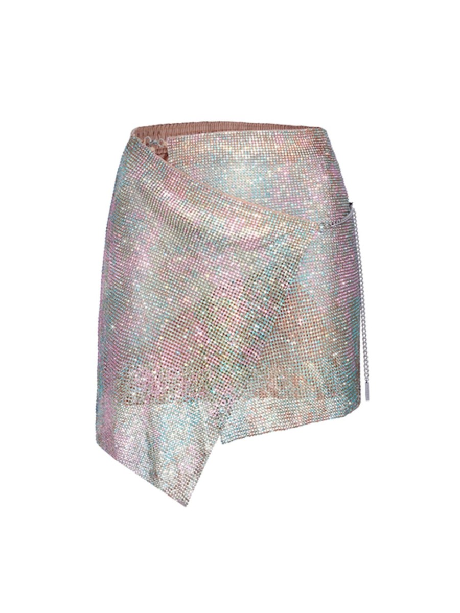 Tops & Bottoms Poster Girl | Rhinestoned Winona Skirt Mirage