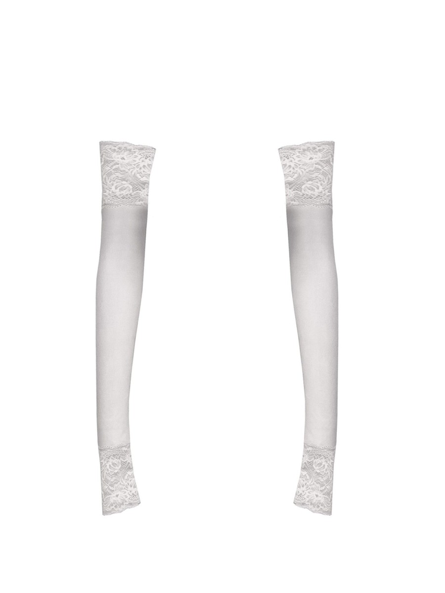 Accessories Poster Girl | Gia Lace Long Sleeves Virgin White