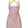 Dresses Poster Girl | Rhinestoned Calypso Dress In Cosmo