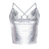 Tops & Bottoms Poster Girl | Bambi Top Chrome Silver