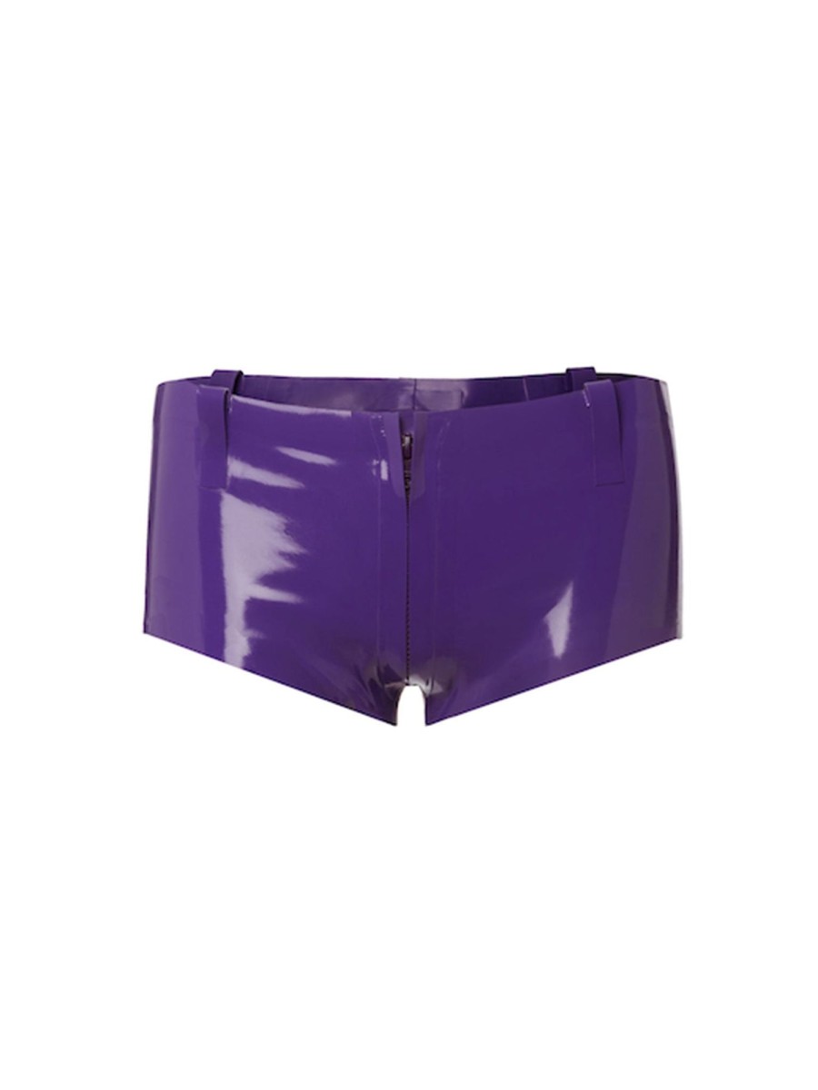 Latex Poster Girl | Agnes Latex Shorts Grape Punch