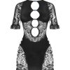 Dresses Poster Girl | Miranda Dress In Jet Black Floral