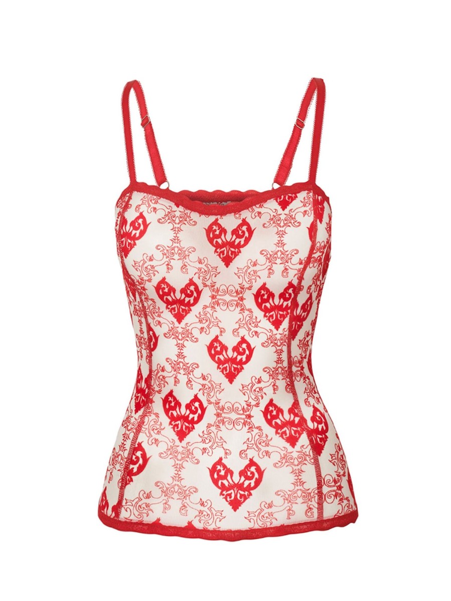 Tops & Bottoms Poster Girl | Scarlett Corset Top Red