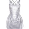 Dresses Poster Girl | Calypso Dress Chrome Silver