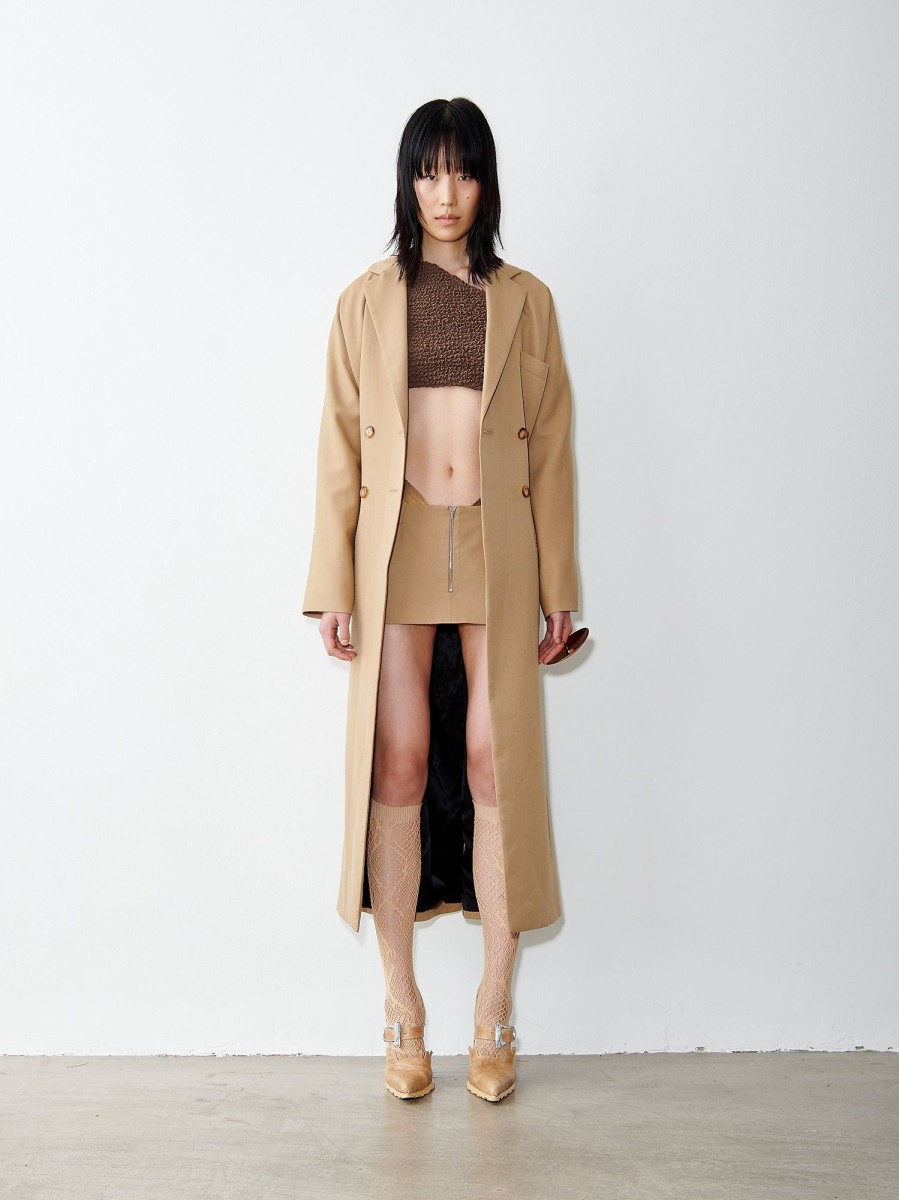 Tops & Bottoms Poster Girl | Ursula Trench Camel