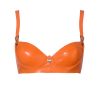 Latex Poster Girl | Latex Charisma Bra Tangerine