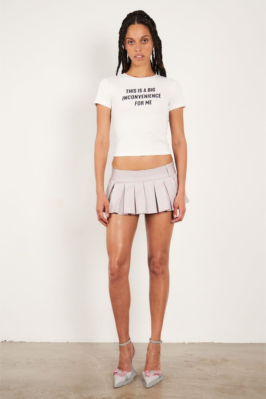 Tops & Bottoms Poster Girl | White Inconvenience Tee