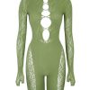 Dresses Poster Girl | Jetta Jumpsuit Long Sleeve Sativa Green