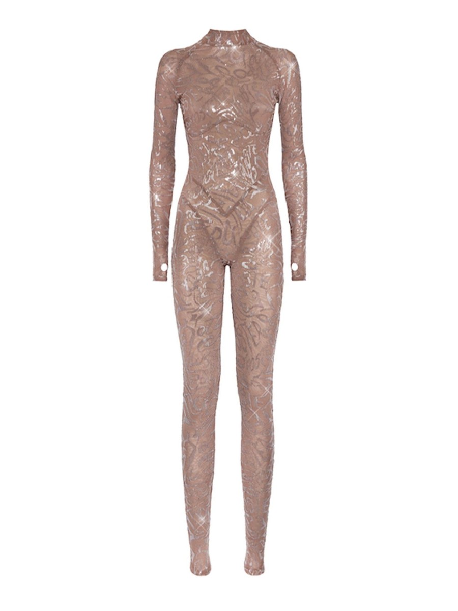 Jumpsuits & Rompers Poster Girl | Anna Nicole Jumpsuit Kaluha Sequin