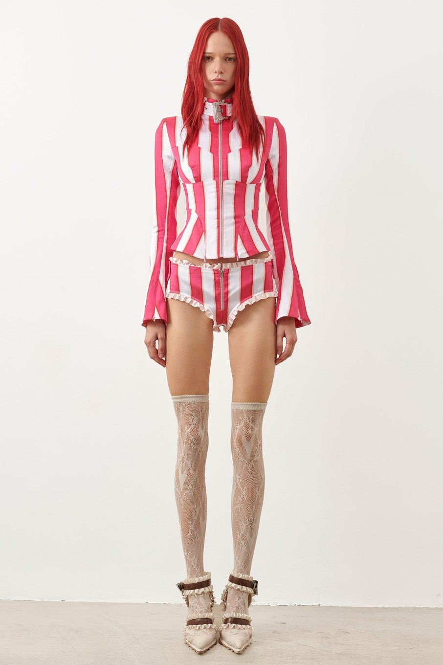 Tops & Bottoms Poster Girl | Heartie Jacket Candy Stripe