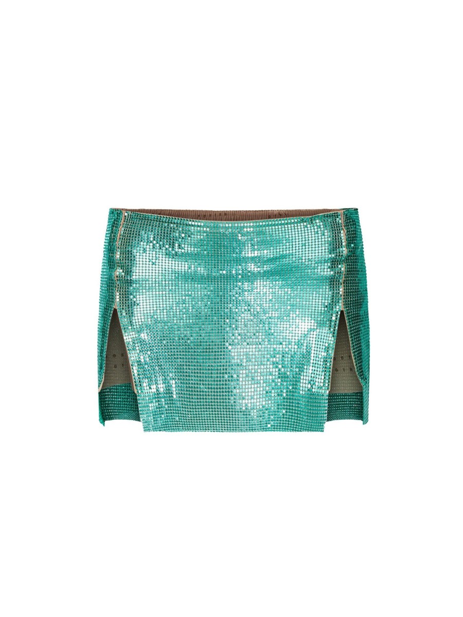 Chainmail Poster Girl | Mia Micro Skirt Laguna