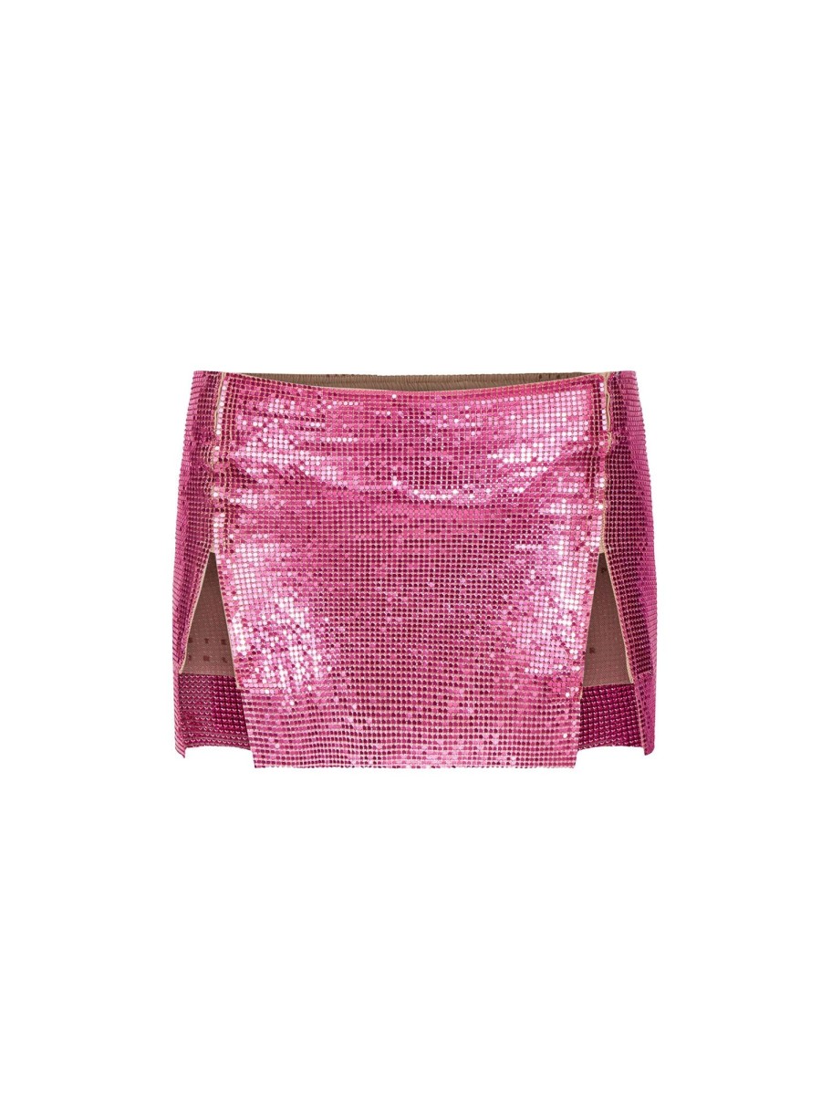 Chainmail Poster Girl | Mia Micro Skirt Bubblegum