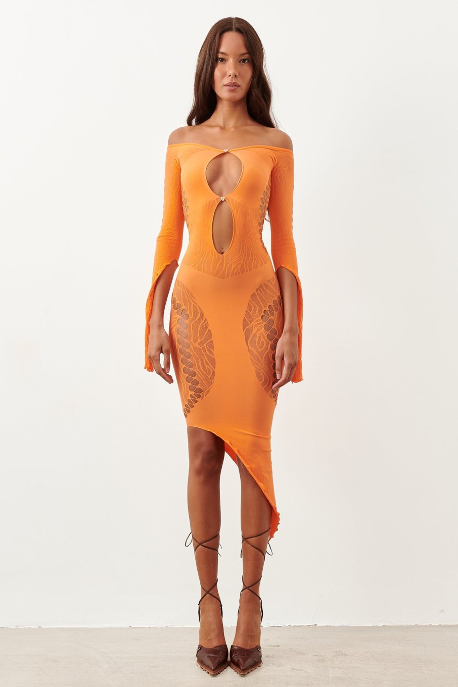 Dresses Poster Girl | Charlotte Dress Tangerine