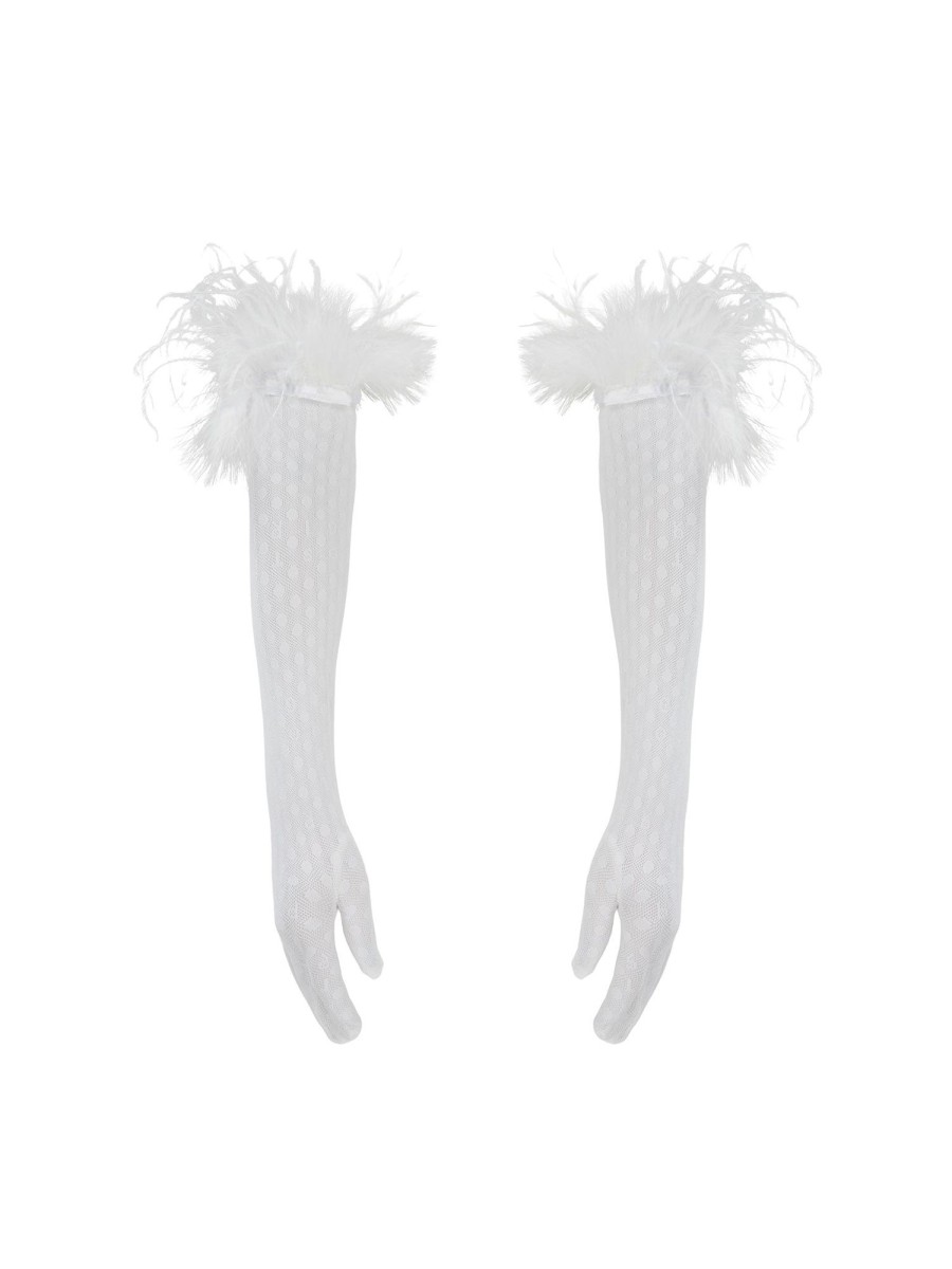 Accessories Poster Girl | Gwenevere Gloves Optic White