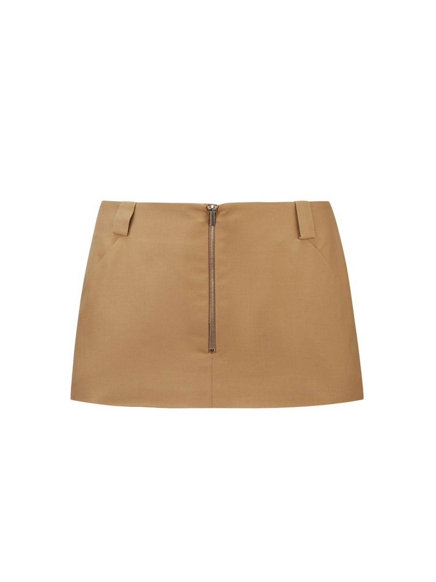 Tops & Bottoms Poster Girl | Alba Mini Skirt Camel