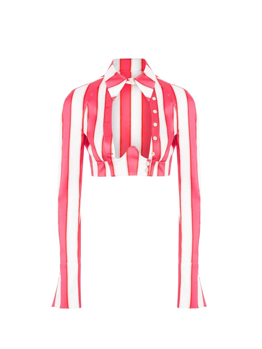 Tops & Bottoms Poster Girl | Skully Shirt Candy Stripe