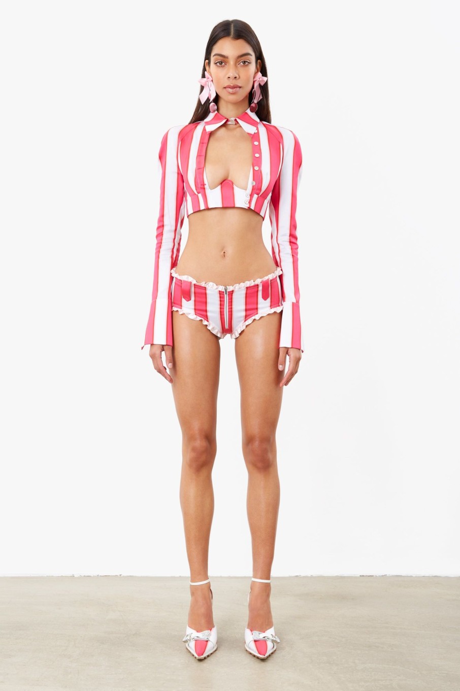 Tops & Bottoms Poster Girl | Skully Shirt Candy Stripe